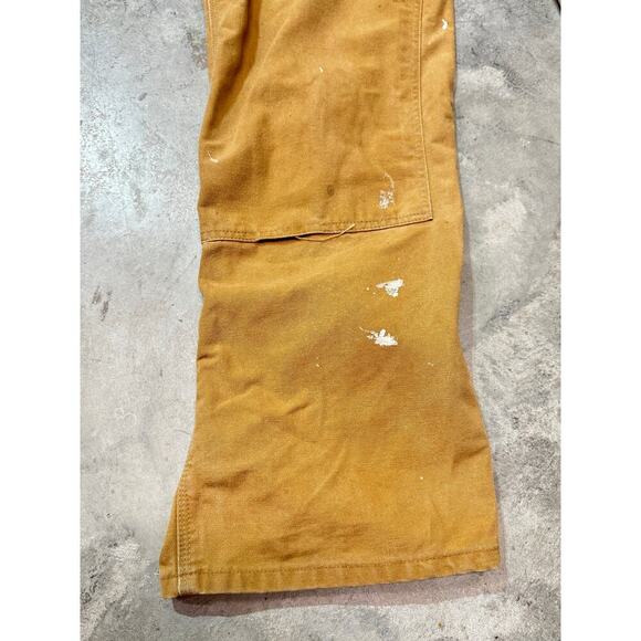 Carhartt Heavyweight Cotton Duck Bib Overalls for Men workwear Thrashed Grunge - Picture 2 of 6